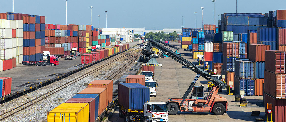 working in a rail yard