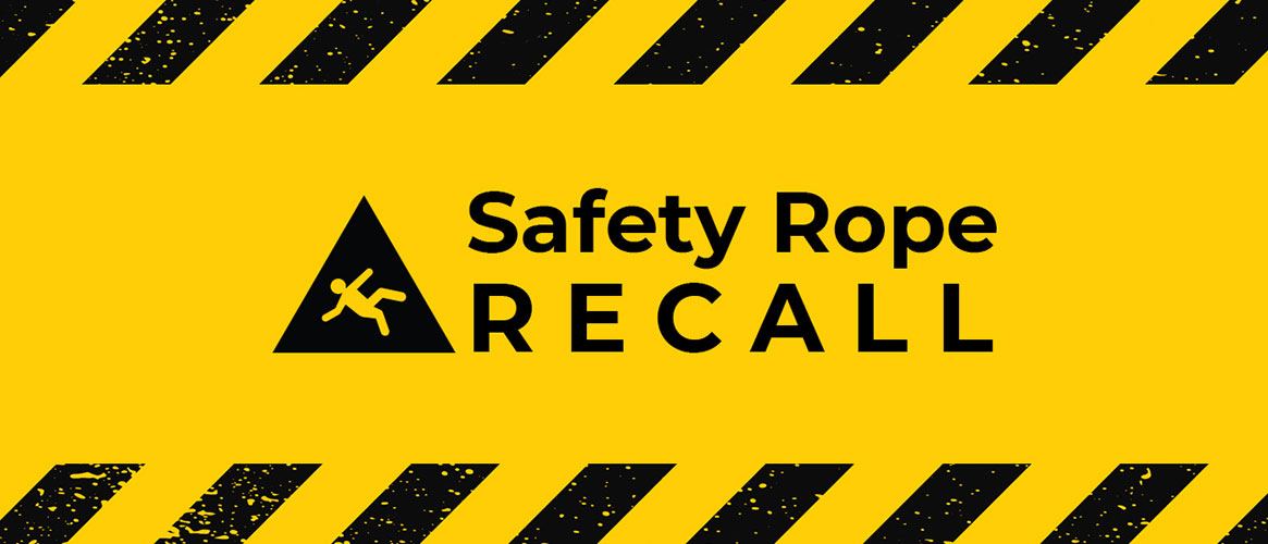 Petzl® USA has voluntarily recalled their low-stretch kernmantle safety ropes due to fall and injury hazard.